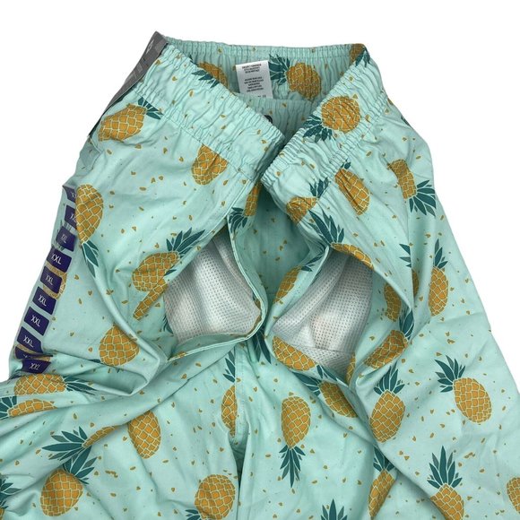 Member's Mark Swimming Trunks Quick Dry UPF 50 4-Way Stretch w/ Liner Pineapple - Picture 5 of 10